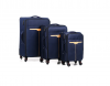 Комплект из 3-х тканевых чемоданов с увиличением объема Leegi, Размер L+M+S, Цвет Темно-Синий